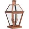 Quoizel Rue De Royal Outdoor Pier Base 2 Lights  Aged Copper RO9110AC - alternate 3